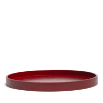 Teetablett Rund Rot