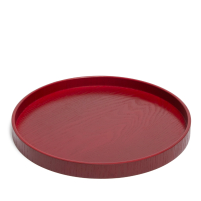 Teetablett Rund Rot