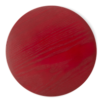 Teetablett Rund Rot