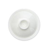 Yoshi en Gaiwan Glänzend Weiß Dehua Porzellan