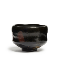 Raku Kichizaemon XI Keinyu Chawan Kuro-Raku