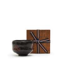 Raku Kichizaemon XI Keinyu Chawan Kuro-Raku