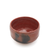 Matcha Schale Raku Rikyu Aka