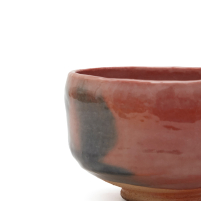 Matcha Schale Raku Rikyu Aka