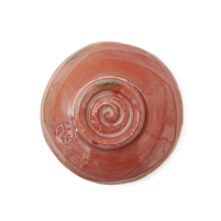 Matcha Schale Raku Jyou Aka