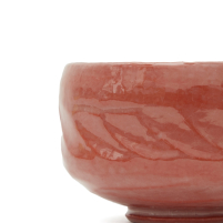Matcha Schale Raku Jyou Aka
