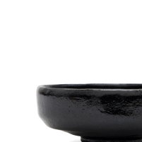 Matcha Schale Raku Badarai Kuro