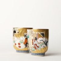 Teetassen Set Japan Porzellan Ichiraku Genji-Monogatari