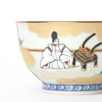 Japanese Teacup Set Porcelain Genji-Monogatari
