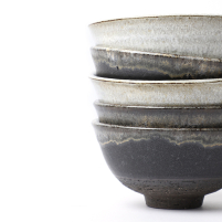Petr Novak Yoshi En Tea Bowl Set White & Black Light Bag