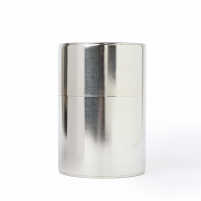 Boîte à thé Kaikado fer blanc couvercle intérieur mobile 200 g