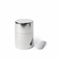 Boîte à thé Kaikado fer blanc couvercle intérieur mobile 200 g