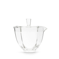 Gaiwan hexagonal en verre Yoshi En Xue Hua