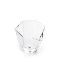 Cha Hai hexagonal en verre Yoshi En Xue Hua
