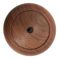 Boîte à thé en bois de noyer noir Melon L