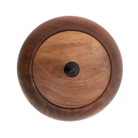 Tea Caddy Black Walnut Wood Melon M