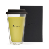 Doppelwandiges Glas Schwarz