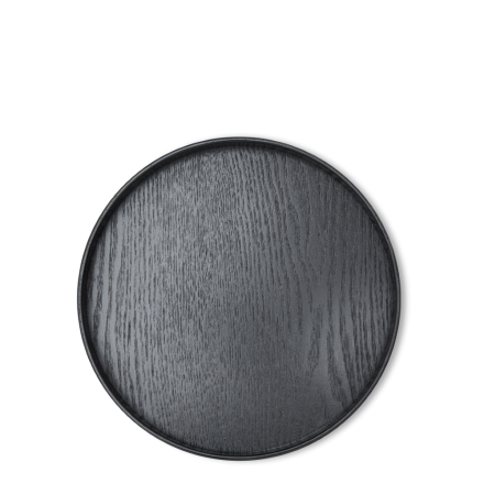 Tea Tray Round Black