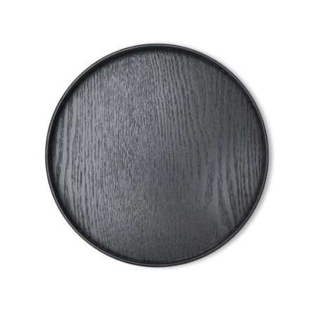 Tea Tray Round Black
