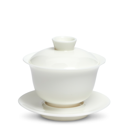 Yoshi en Gaiwan Dehua Porcelain Glossy White