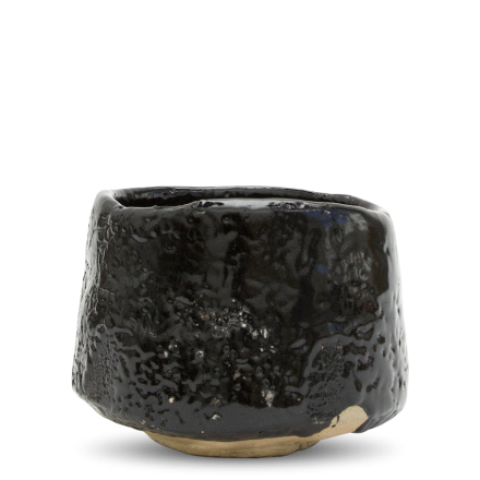 Vintage Chawan Seto-guro Toyozo Arakawa #3