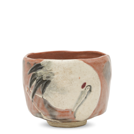 Raku Kichizaemon XIV Kakunyu Chawan Tsuru no hori