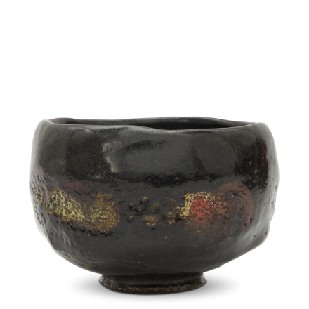 Raku Kichizaemon IX Ryonyu Chawan Kuro-Raku