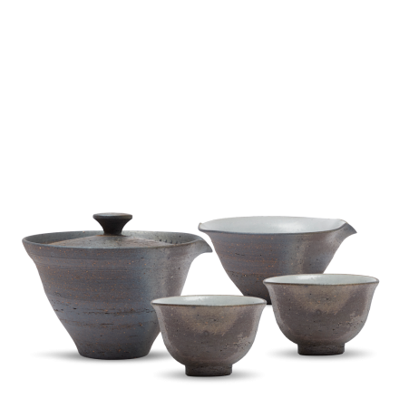 Tea Set Shigaraki Sawa Hozan Ibushi
