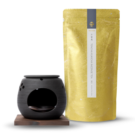 Black Chakoro Tencha Kukicha Set