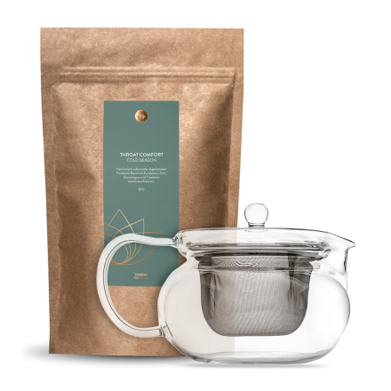 Yoshi Glass L Teapot & Throat Comfort Set