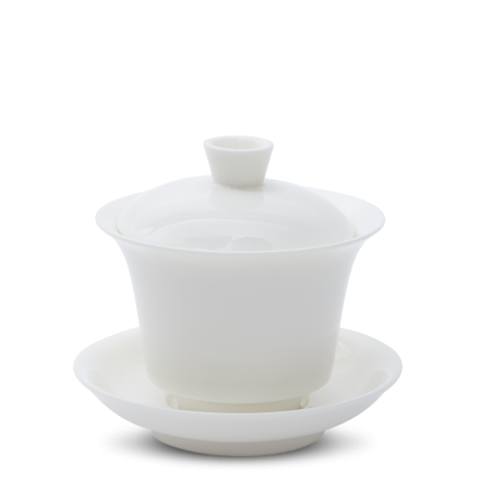 Gaiwan porcelaine Dehua blanc satiné