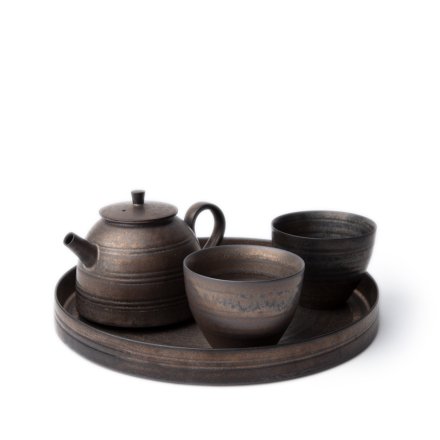 Tea Set Metal Glaze