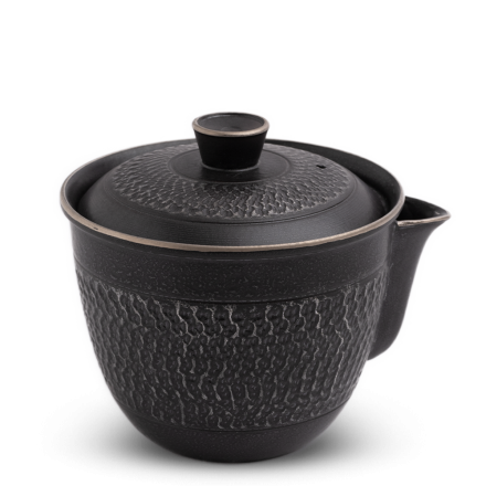 Jingdezhen Eisenglasur Gaiwan mit Ausguss