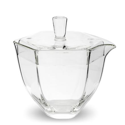  Glas Gaiwan Yoshi en Xue Hua Sechseck