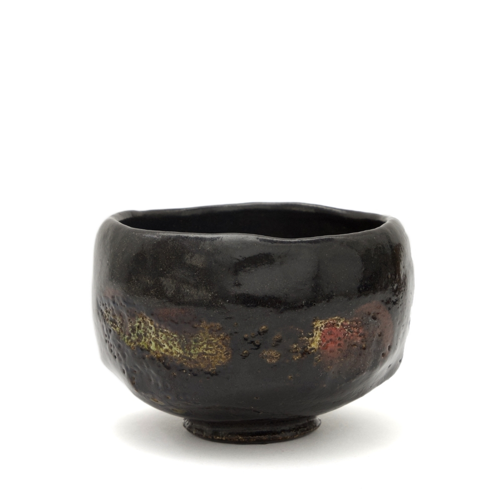 Bol à thé noir Raku Bowl Rikyu Kuro 10,5 cm