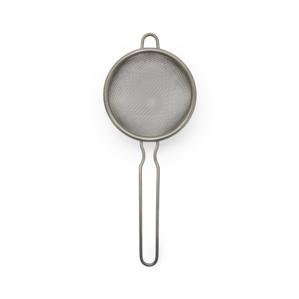 Matcha Sieb Stahlgrau