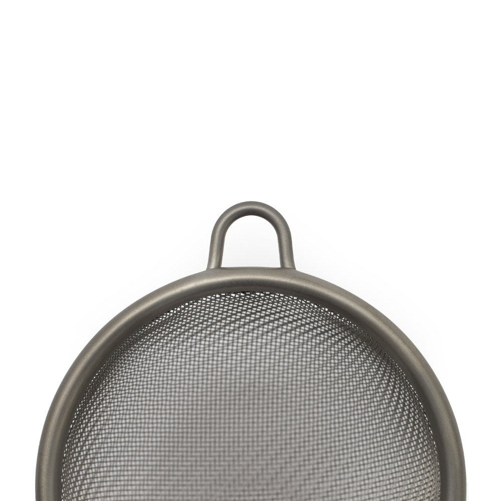 Matcha Sieb Stahlgrau