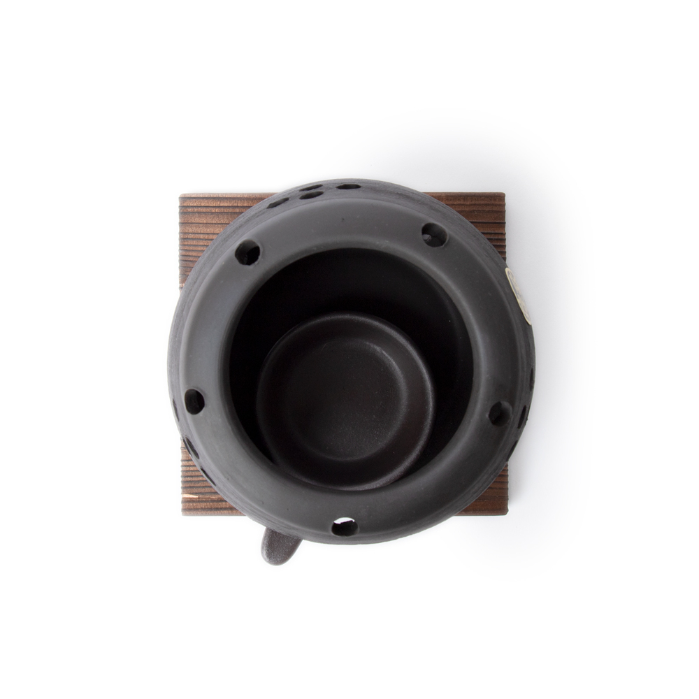 Incense Burner Tea & Gentle Glowing Black