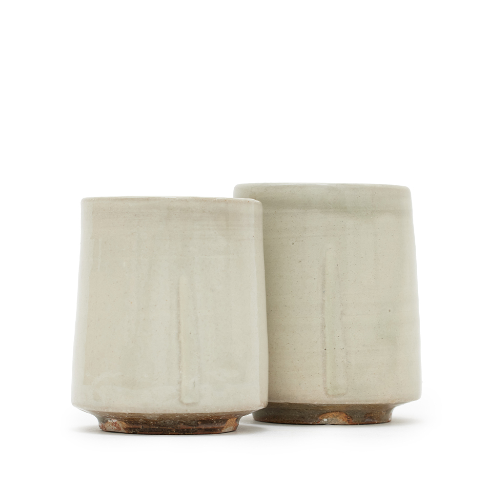 Japanese Teacup Pair, Kyoto Yanagi Hon-Kohiki