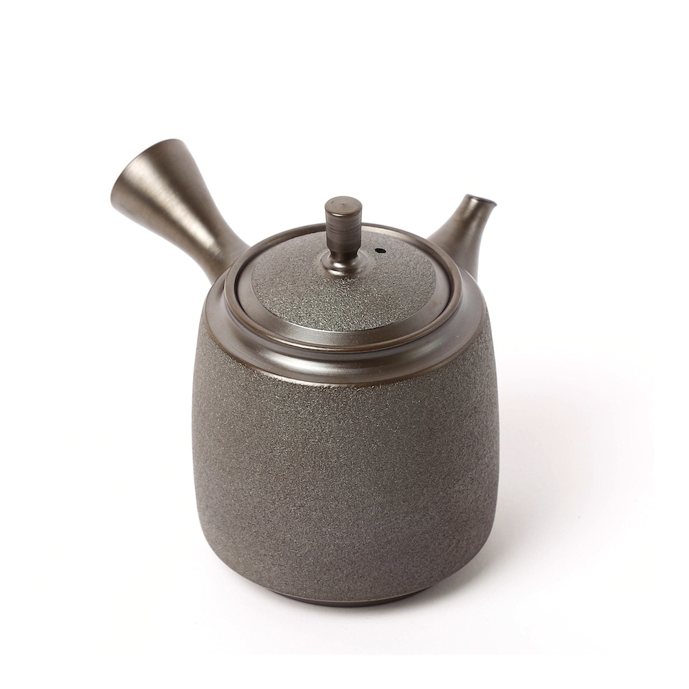 Théière Japonaise En Argile De Tokoname - 150 Ml - Fait Main Grise