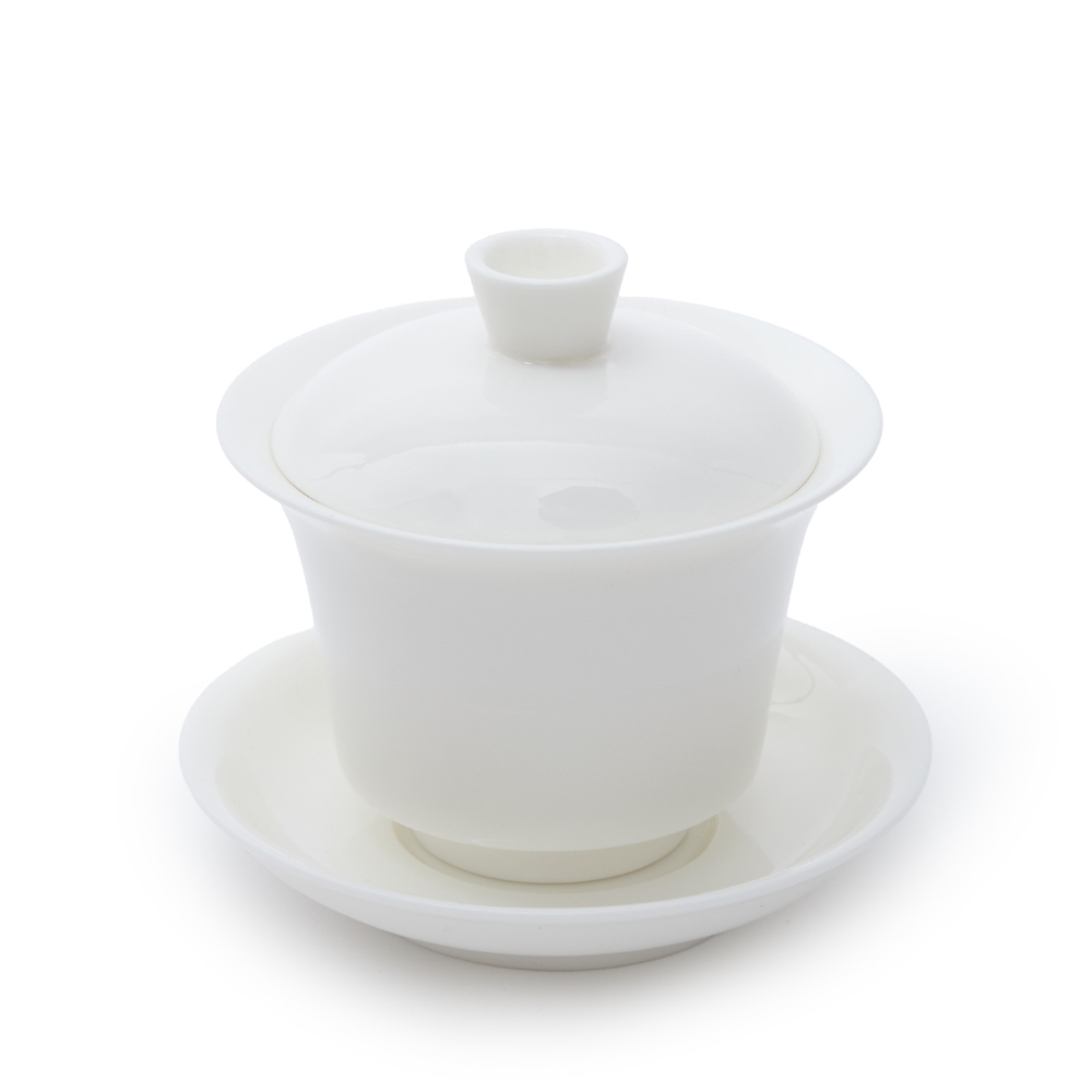 Gaiwan porcelaine Dehua blanc satiné