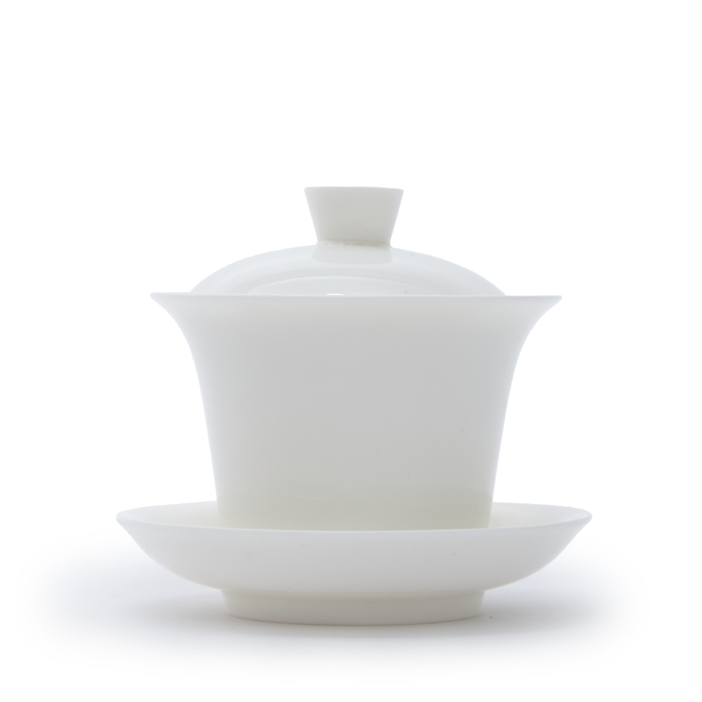 Gaiwan Dehua Porcelain Glossy White