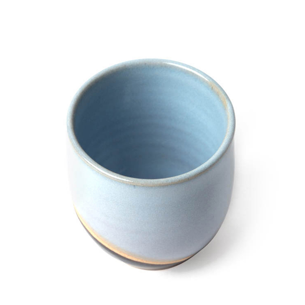 Japanese Tea Cup, Asahiyaki, Two Tone, blue black. 170ml
