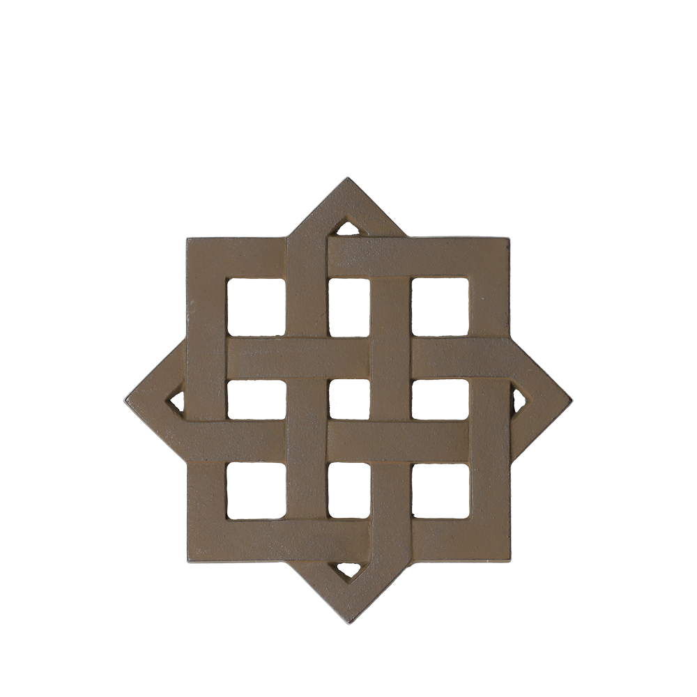 Nanbu Tekki Square trivet, Suzuki Morihisa, 13.5 x 1.9cm