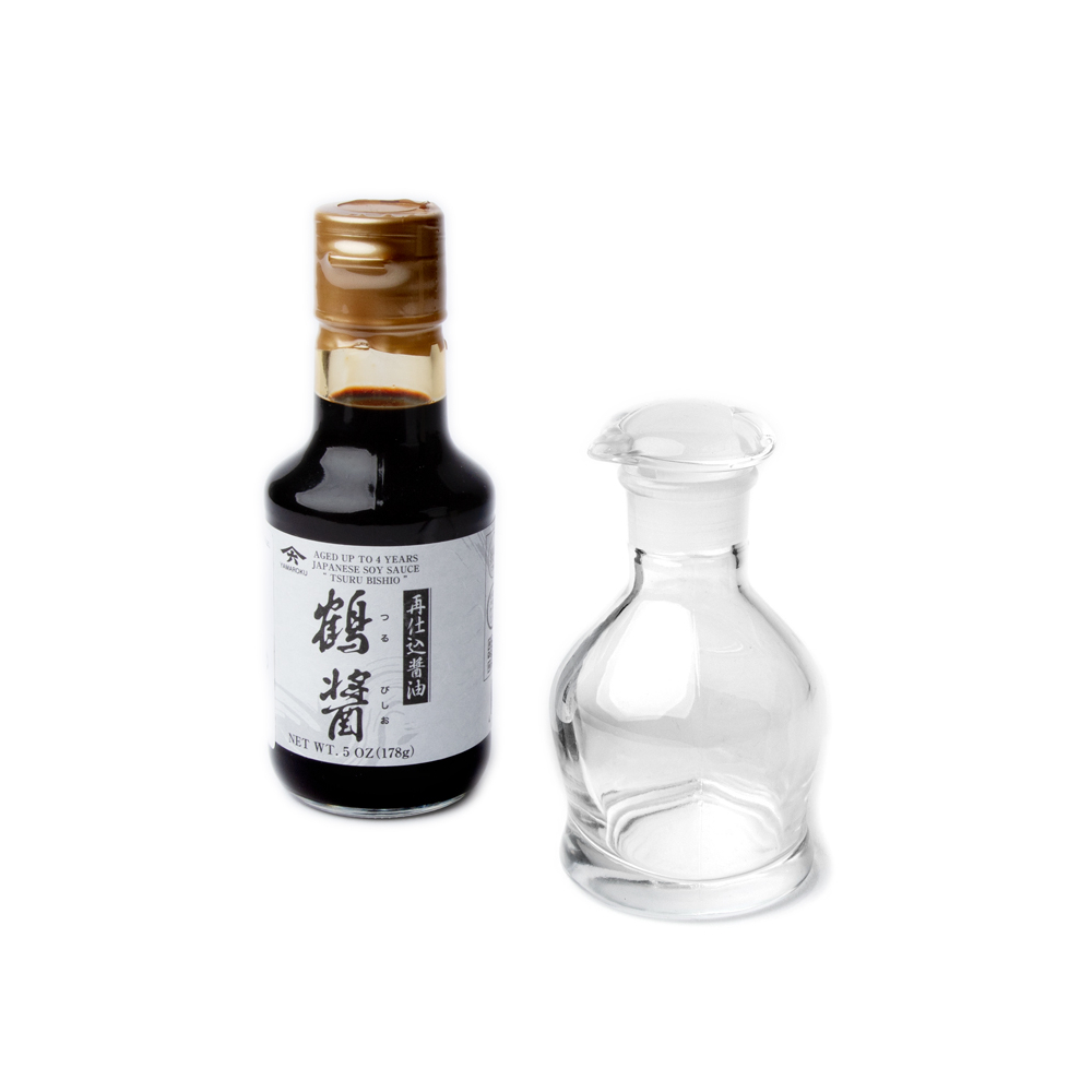 Premium Soy Sauce Set, Yamaroku & Hirota Glass