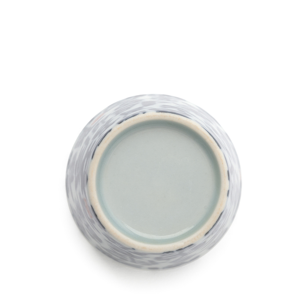 Tasse Guanzizai Kalligrafie Blau Weiss