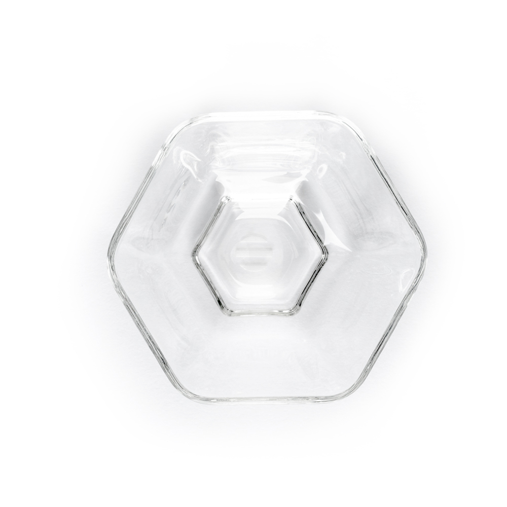 Glas Teetasse Yoshi en Xue Hua Sechseck  Glas Teetasse Yoshi en Xue Hua Sechseck