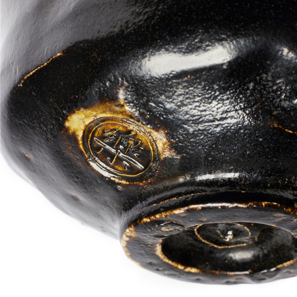 Raku Kichizaemon XI Keinyu Chawan Kuro-Raku