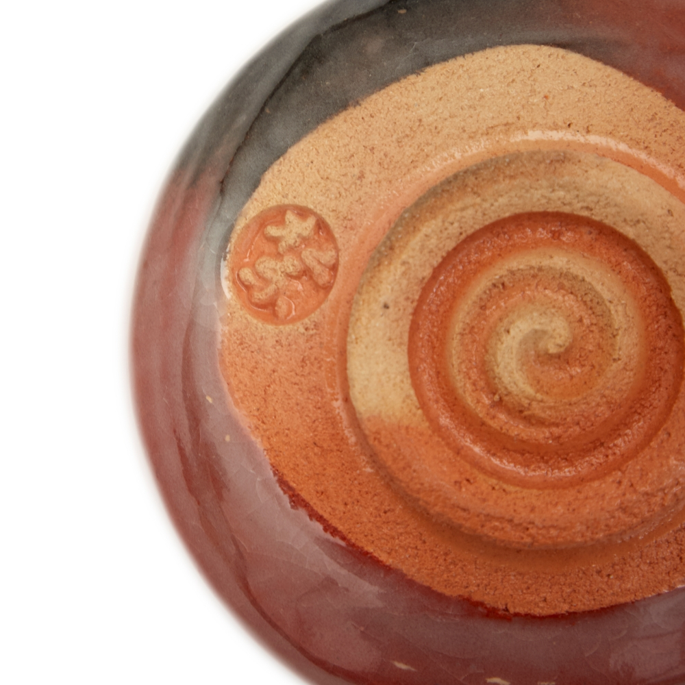 Matcha Schale Raku Rikyu Aka