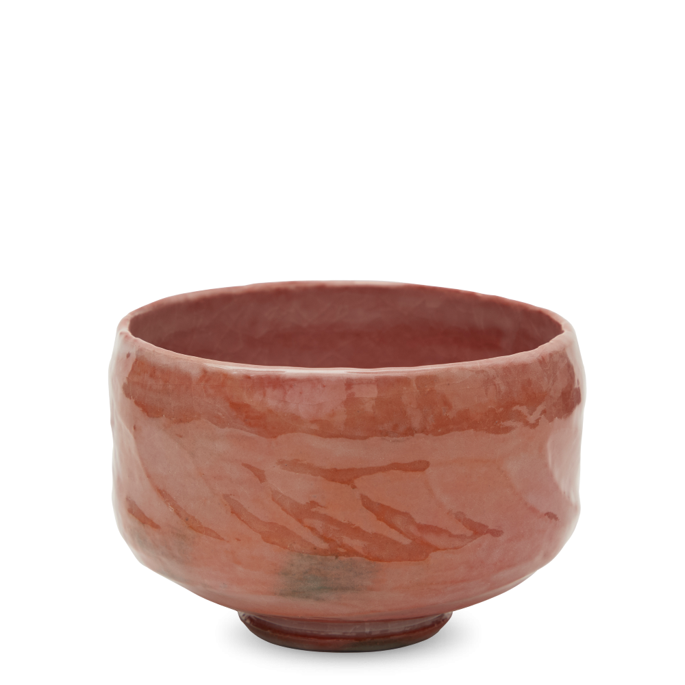 Matcha Schale Raku Jyou Aka